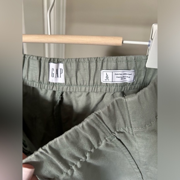 Gap Sage Green Linen Pant (L Petite) - Picture 6 of 8
